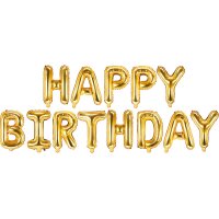 PARTYDECO Ballon en plastique 340x35cm FB6M-019 Happy...
