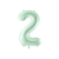 PARTYDECO Folienballon Ziffer 2 72cm FB230G-2-012...