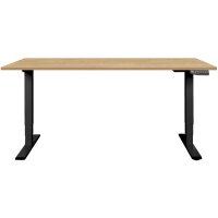 CONTINI Table de bureau 180x80cm 108176 chêne/noir,...