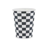 PARTYDECO Gobelets 220ml KPP74-EU1 Drapeau à...