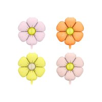 PARTYDECO Folienballon 45cm FBZ4 Gänseblümchen,...