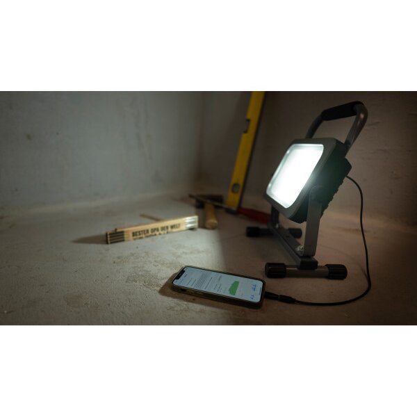 STEFFEN Lampe de travail LED 65 00149 gris, 45W