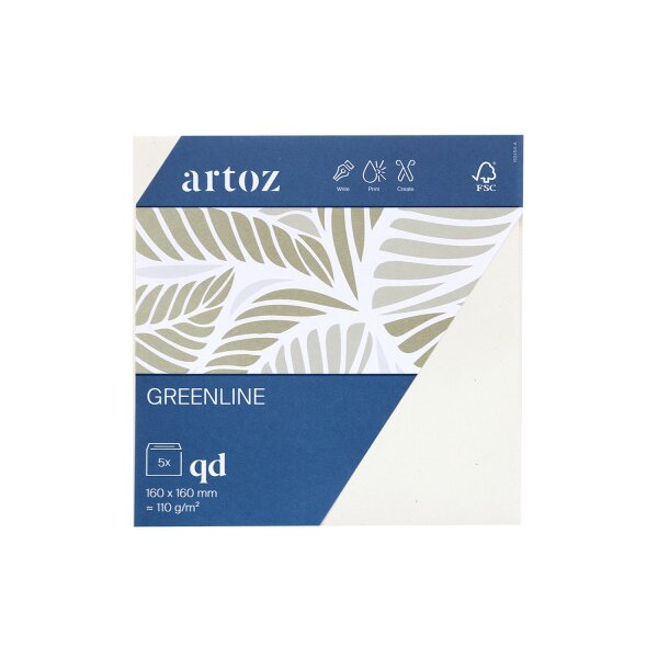 ARTOZ Enveloppes 1001 160x160mm 19245418-242 118g, tortilla 5 pièces