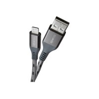 BOOMPODS Tide USB- A-Lightning Cable TCAAGR 1.5m,graphite