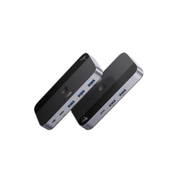 UGREEN 2x4 Sharing Switch Box 15705 USB 3.0 for 2PCs,Black