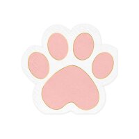 PARTYDECO Serviettes 15.5x14.5cm SPK38 Pattes de chat 12...