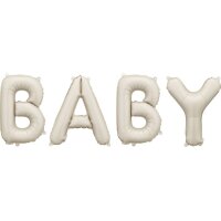 PARTYDECO Ballon en plastique 35cm FB277T-013 Baby beige