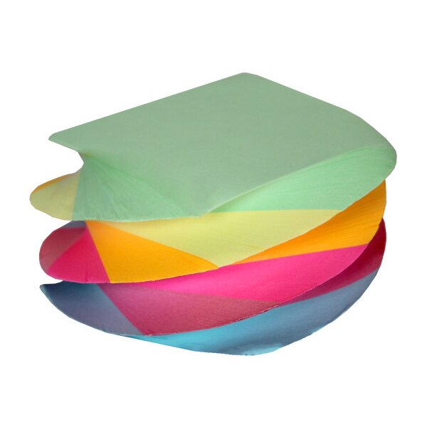 M&M Zettelbox Papier 86x86mm 69110300 farbig gedreht, 80g 600 Blatt