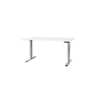 CONTINI Table de bureau 160x80cm 101202 blanc/gris, ET225E