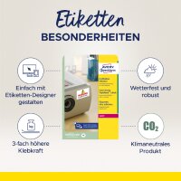 AVERY Zweckform Etiquette, ultra adhésif, 45,7 x...