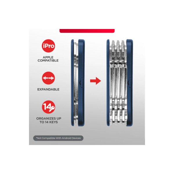 KEYSMART iPro V3 KS431-BLU-V3 Apple Find My, Blue