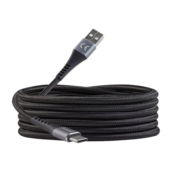 INTENSO Cable USB-A to USB C 7901100 1.5 m, Nylon black