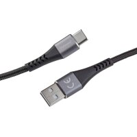 INTENSO Cable USB-A to USB C 7901100 1.5 m, Nylon black