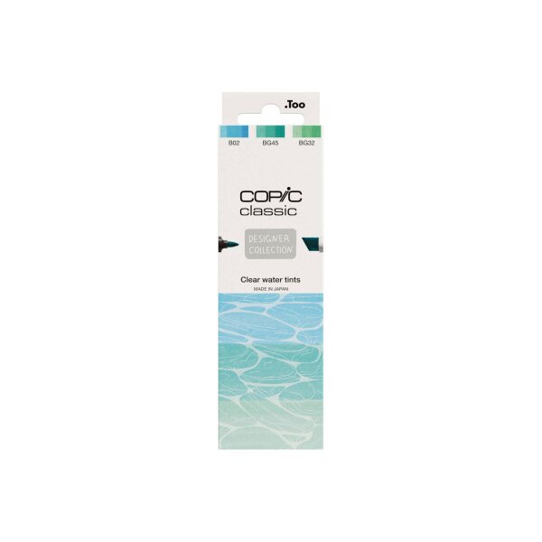 COPIC Marker Classic Designer 200750310 Clear water tints 3 St&uuml;ck