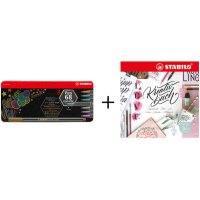 STABILO Fasermaler Pen 68 metallic 106883108 Creative Bundle
