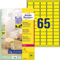 AVERY Zweckform Stick&Lift Etiketten, 63,5 x 29,6 mm,...