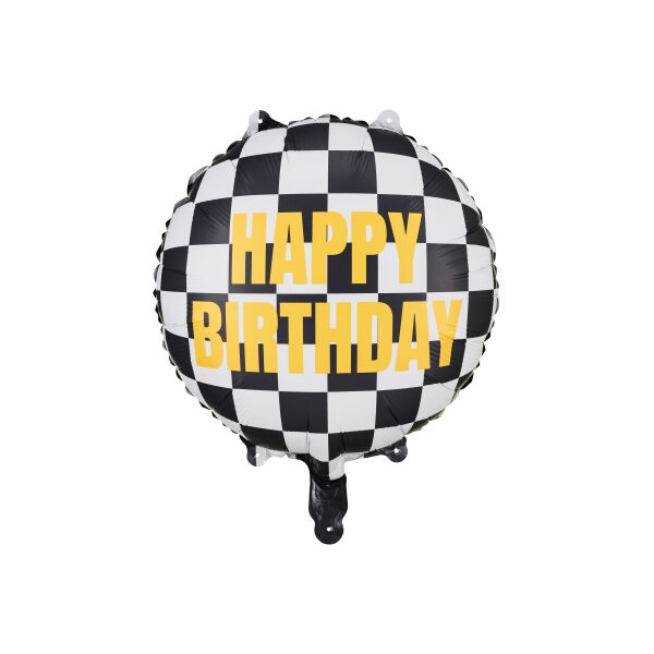 PARTYDECO Folienballon 35cm FB220 Zielflagge