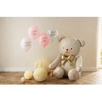 PARTYDECO Ballons 30cm SB14P3420816 Welcome Baby, rosa 6...