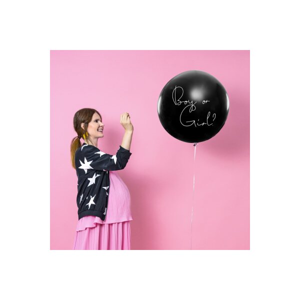 PARTYDECO Ballon 100cm BG36-2-D Gender Reveal-Girl