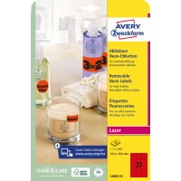 AVERY Zweckform Stick&Lift Etiketten, 63,5 x 29,6 mm, gelb