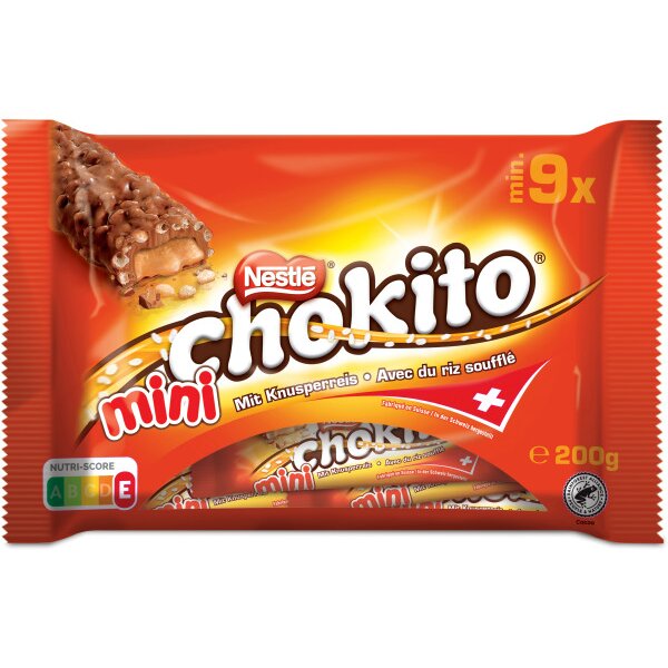CHOKITO Barre de chocolat mini 12573217 200g