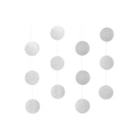 RICO DESIGN Guirlande 1.7m 99001.84.82 Argent scintillant