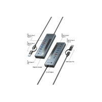 ICY BOX 9-in-1 USB-C/A Hub with PD IB-HUB1743-CPD 4x...