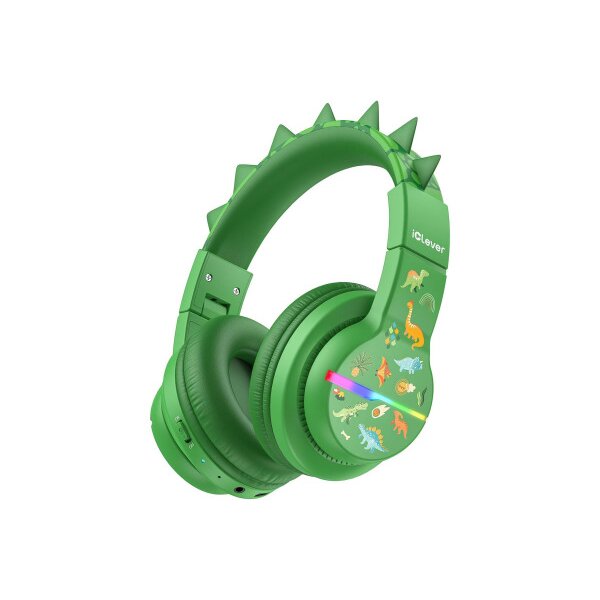 ICLEVER Kids Bluetooth Headphones C03-1702N-38 BTH12, LED, 55h, dinosaur