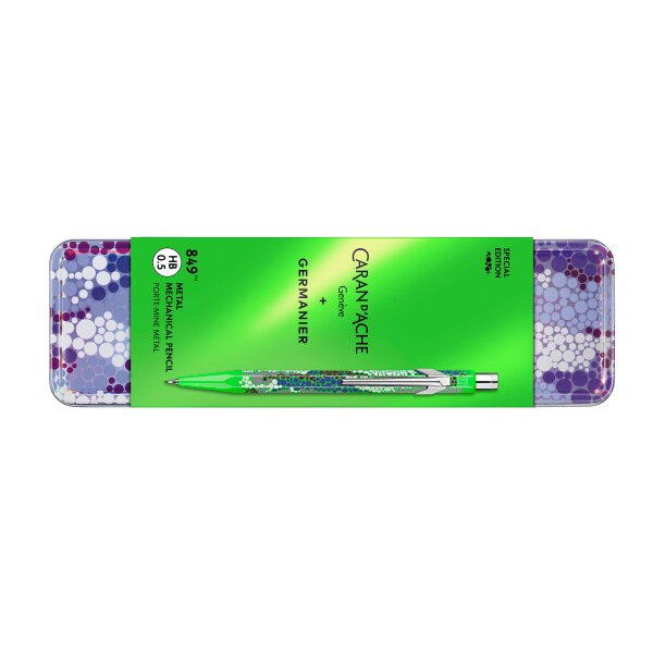 CARAN DACHE Minenhalter 849 GERMANIER MF0844.116 grün fluo, mit Metallschachtel