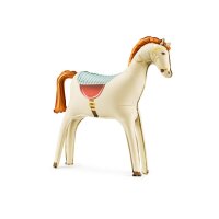 PARTYDECO Ballon en aluminium 68cm FB275 Cheval beige