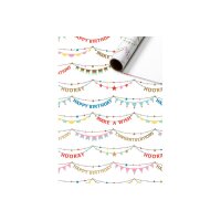 STEWO Papier cadeau Pierrot 2528509160 blanc 70x200cm