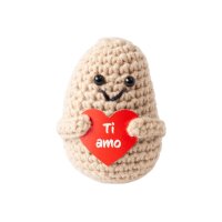 I AM CREATIVE Positive Potato Ti amo 8cm 1000-1462 beige