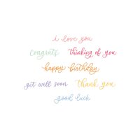 SIZZIX Stanzformen 666964 Common Greetings 12 Stück