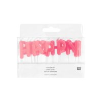 RICO DESIGN Bougies Happy BIrthday 400589 Rose fluo