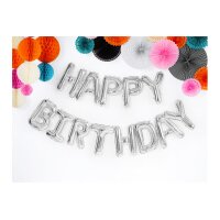 PARTYDECO Folienballon 340x35cm FB6M-018 Happy Birthday...