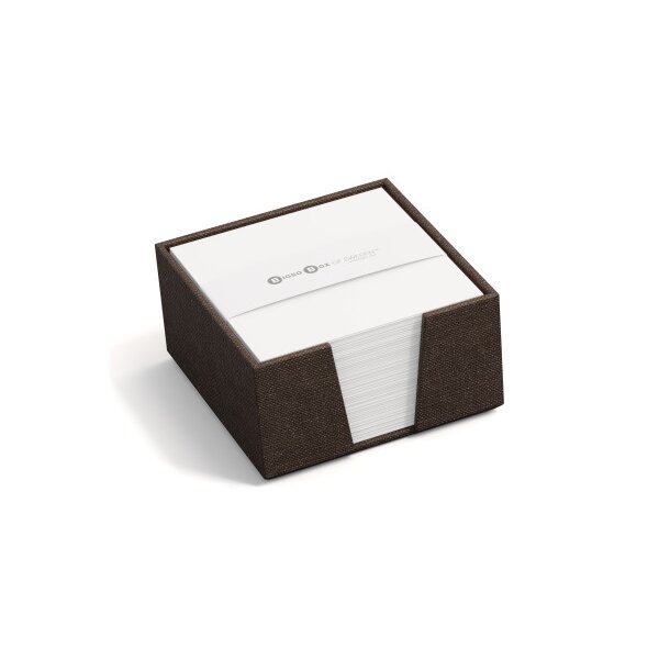 BIGSO BOX OF SWEDEN Porte-bloc James 110x110mm 2711C4801 en lin, marron
