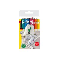 EBERHARD FABER Marqueur textile 578208 incl. Pochoir 8...