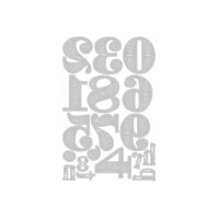 SIZZIX Stanzformen 666723 Folk Numbers 18 Stück