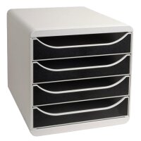 EXACOMPTA Module de classement BIG-BOX, 4 tiroirs, gris /