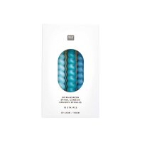 RICO DESIGN Bougies en spirale 10cm 400104 Smokey bleu...