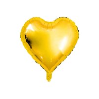 RICO DESIGN Ballon en plastique 36cm 81000.00.75 Coeur or