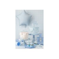 PARTYDECO Geburtstagskerzen 14cm SCD-4-011J hellblau 12 Stück