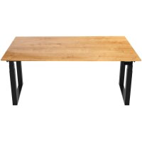CONTINI Table de bureau 160x80cm 109450 chêne/noir,...