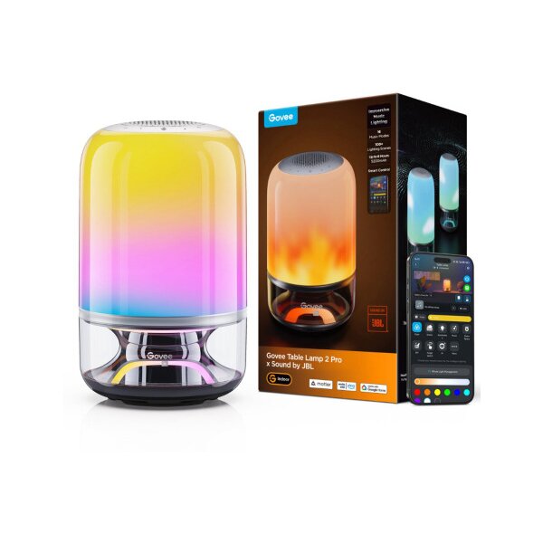 GOVEE Tischleuchte 2 Pro H60200F1 mit Lautsprecher by JBL