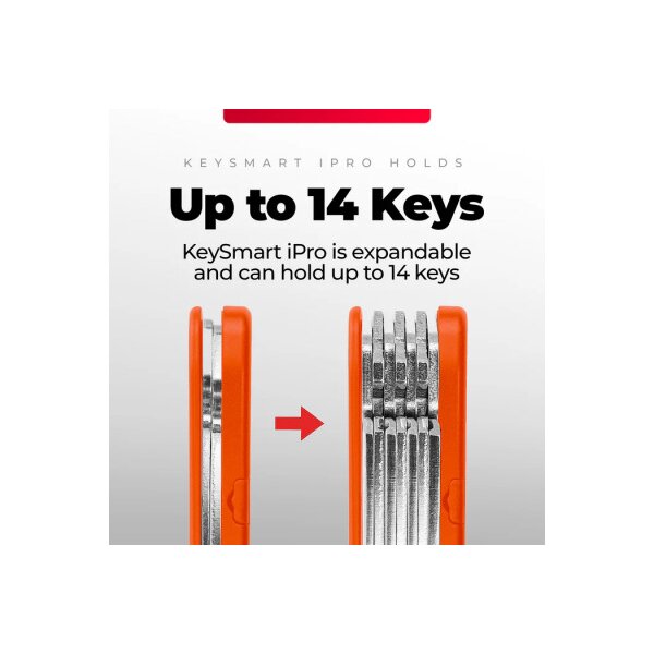 KEYSMART iPro V3 KS431-ORG-V3 Apple Find My, Orange