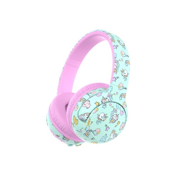 ICLEVER Kids Bluetooth Headphones C18-2083N-01 BTH27, 74h, green/pink