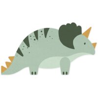 PARTYDECO Serviettes 18x10cm SPK35 Triceratops 12...