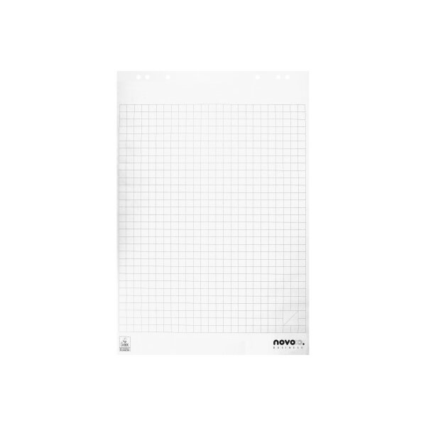 NOVOOO Bloc flipchart 80g 65x98cm 400174269 ECFquadrillé 20 feuilles