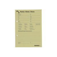 NOVOOO Telefonblock A5 694725 gelb, 65g, 80 Blatt 5...