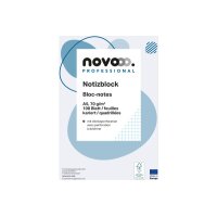 NOVOOO Notizblock weiss A5 694727 kariert 4mm, 70g 2x100...